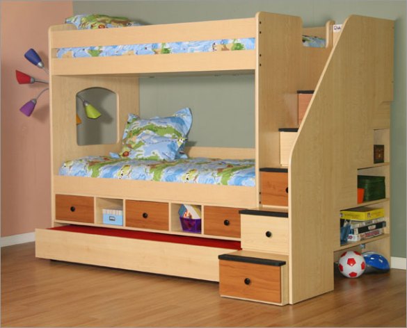 loft bed with stairs design